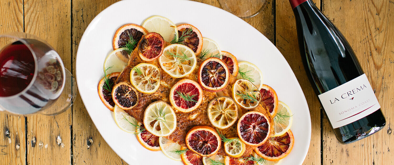Spring Entertaining: Roasted Wild Salmon with Citrus, Chiles and Herbs