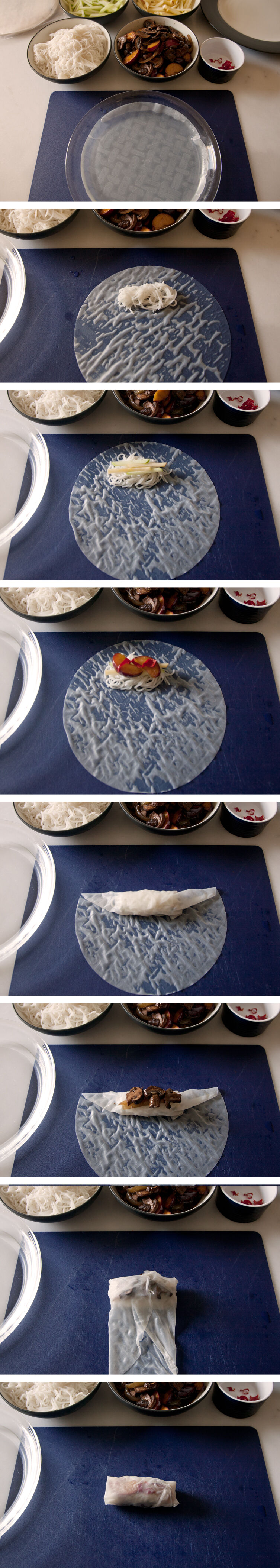 How to roll fresh spring roll