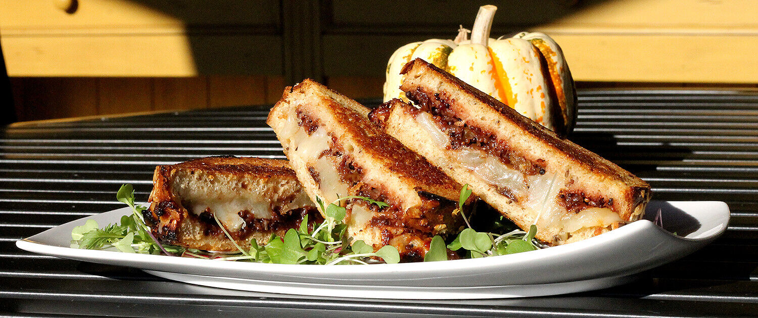 Fiscalini Cheddar &amp; Grape Chutney Grilled Cheese Sandwich