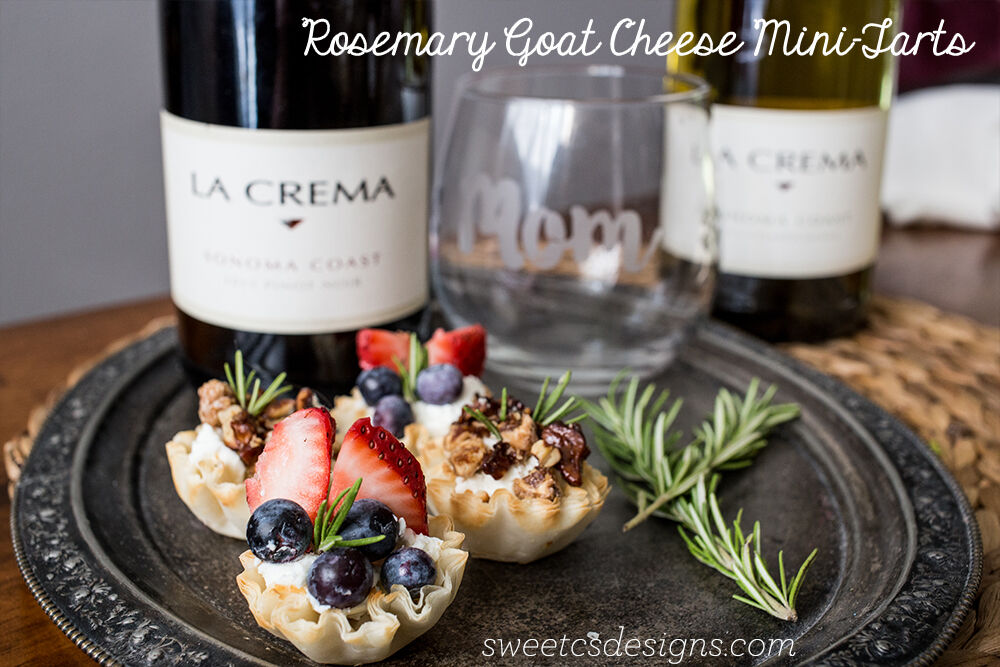 Rosemary Goat Cheese Mini Tarts