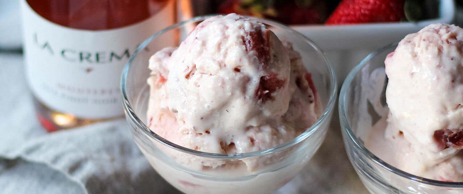 Strawberry Rhubarb Ice Cream