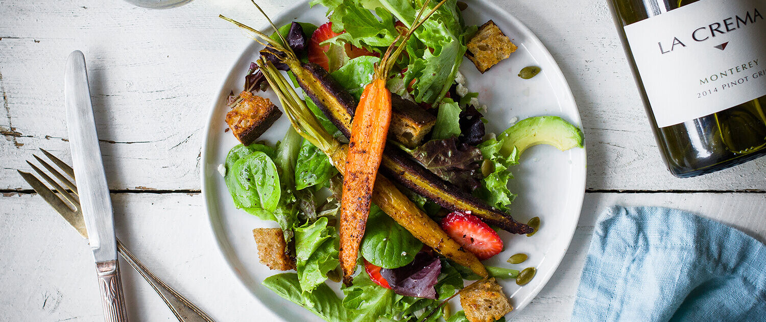 Spiced Carrot Salad with Charred Orange Vinaigrette