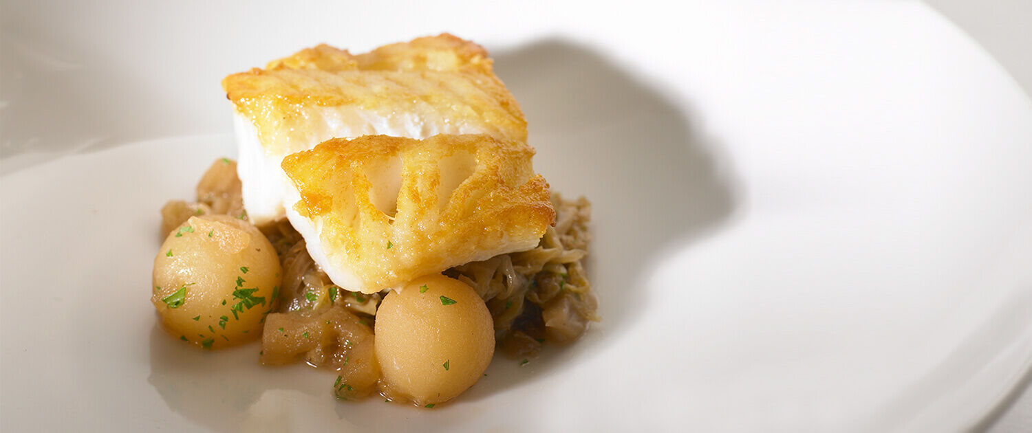 Halibut with Buckwheat Noodles