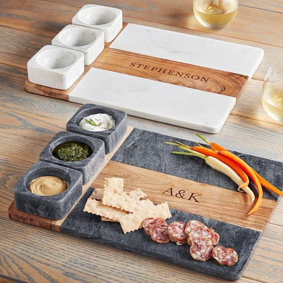 Wood and Marble Appetizer platter