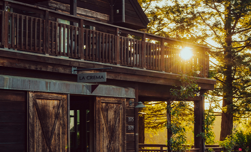 La Crema Estate at golden hour