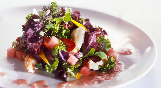 Crab watermelon salad