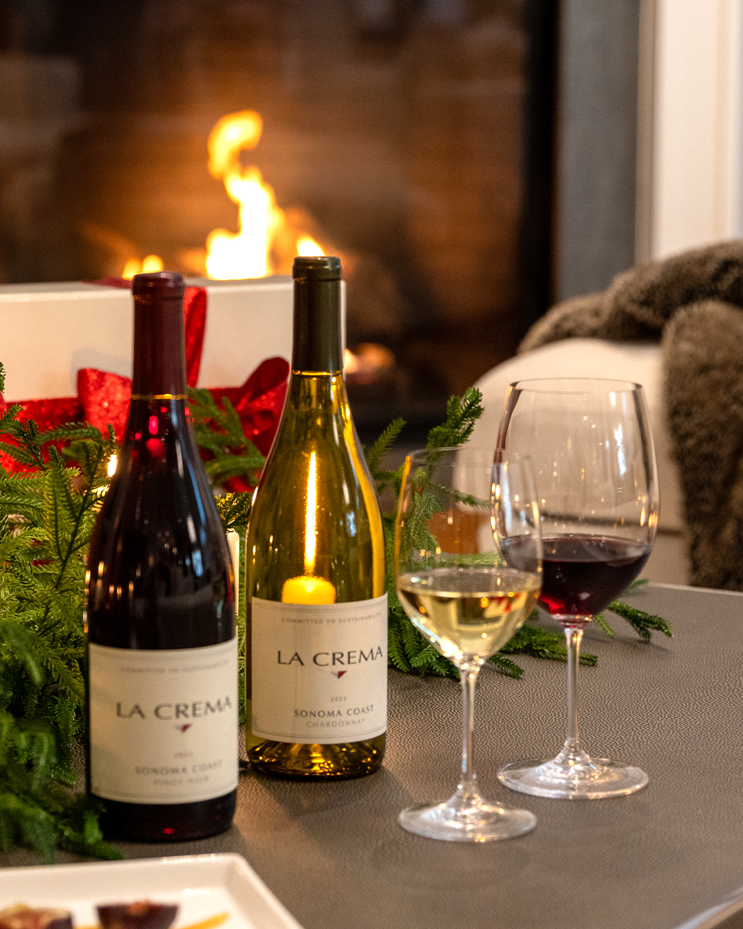 La Crema Chardonnay and Pinot Noir