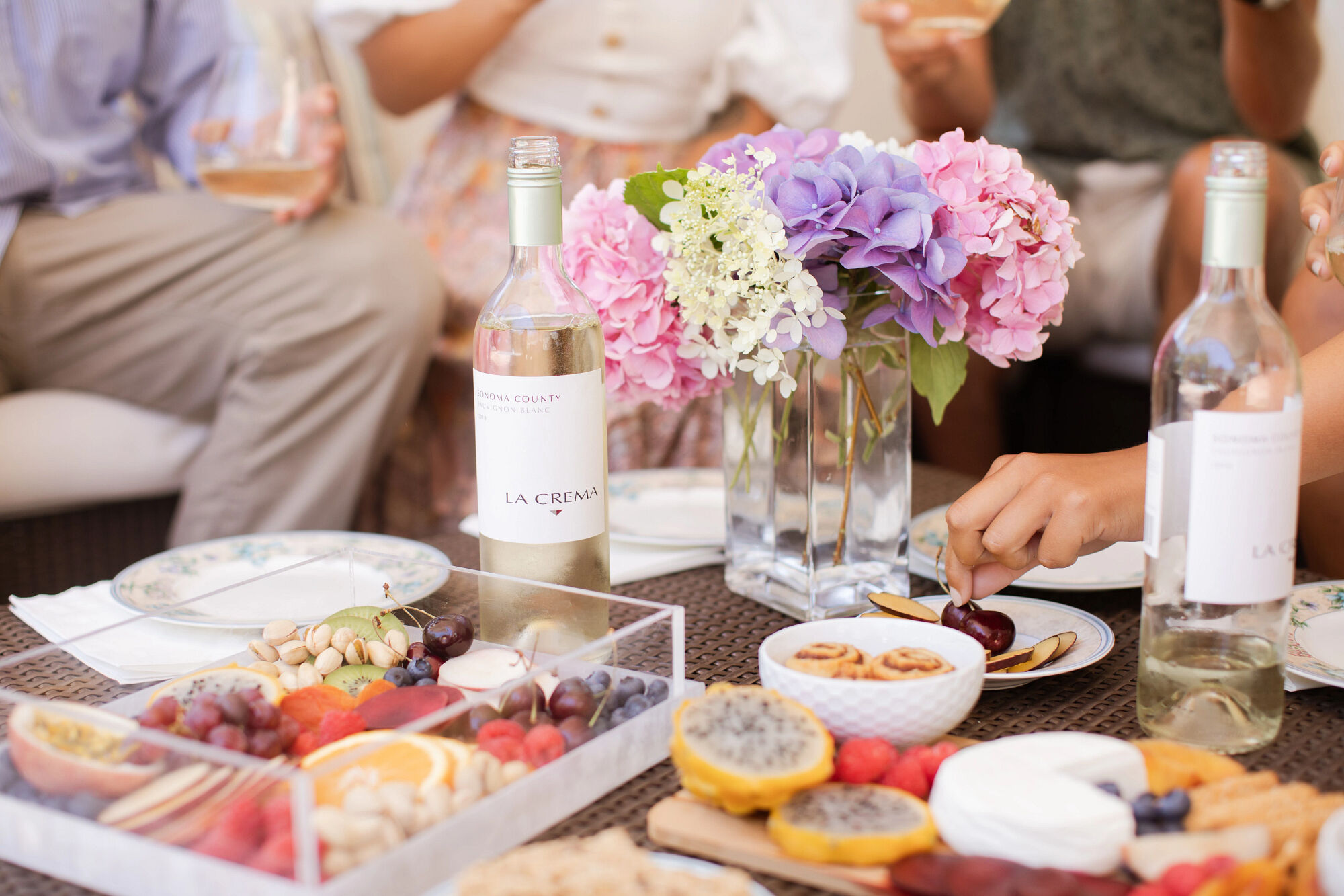 Sauvignon blanc with snacks and charcuterie