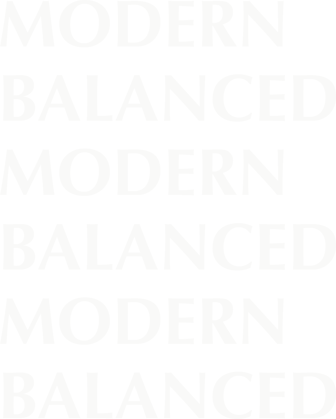 Modern Balanced text