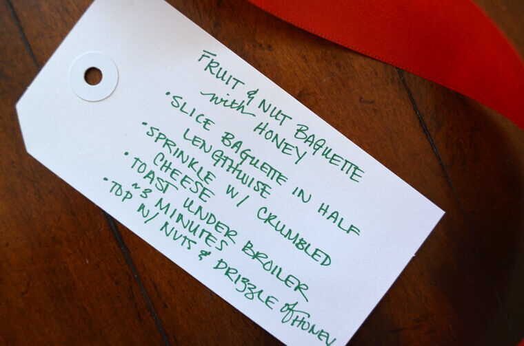 Bread and cheese label