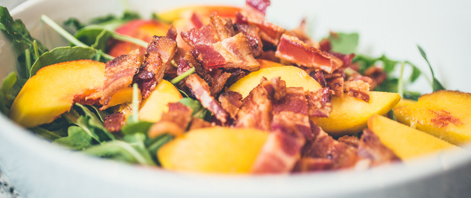 Peach and Arugula Salad