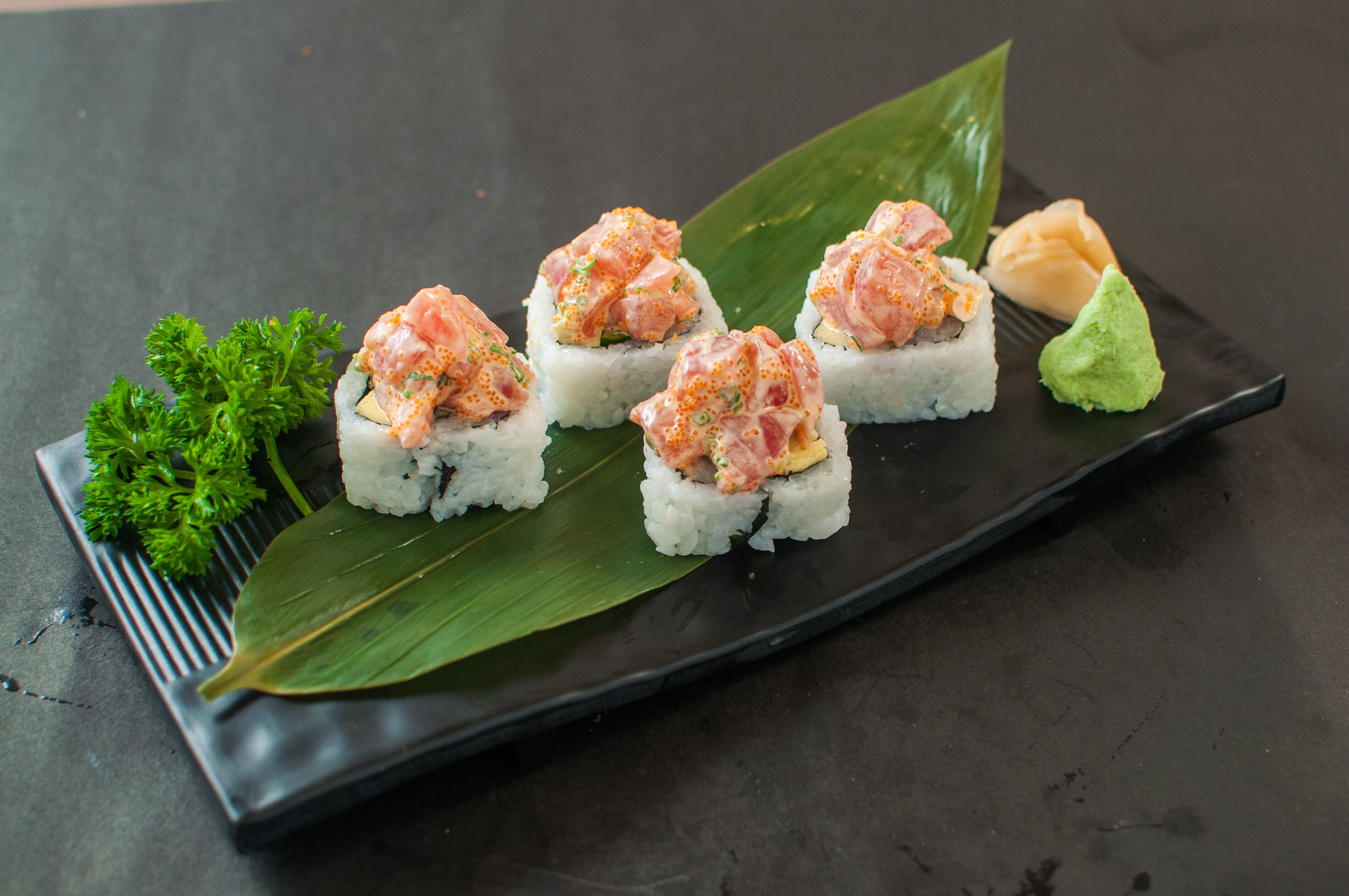 Spicy tuna sushi