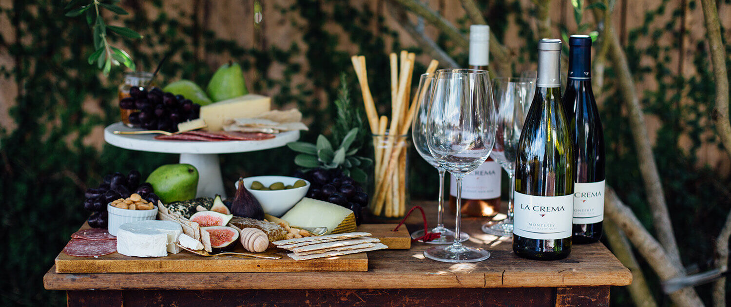Tuscan dinner party featuring La Crema Monterey Chardonnay, hosted by Camille Styles