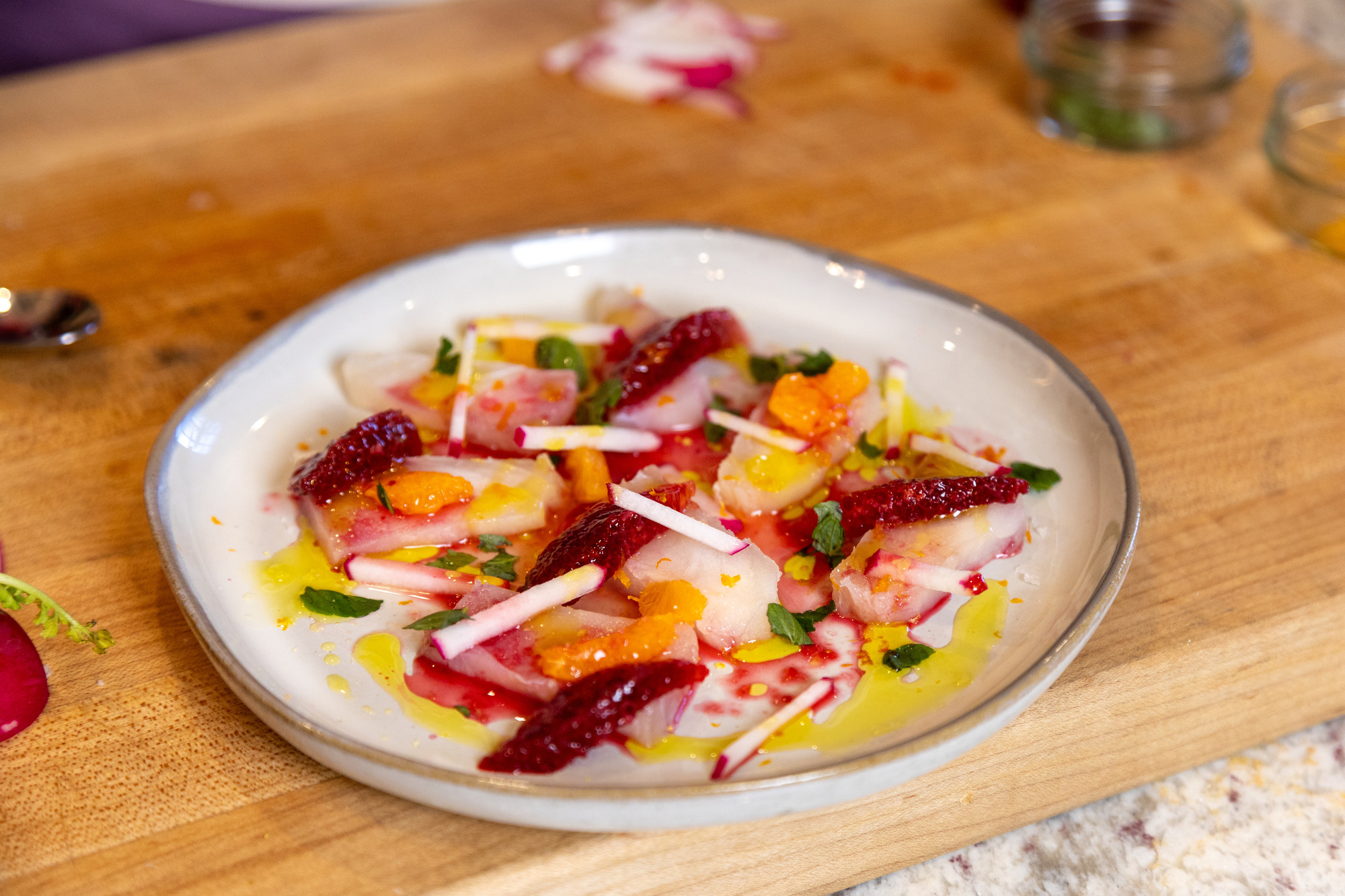 Fresh Fish Crudo with Citrus and Herbs Recipe 