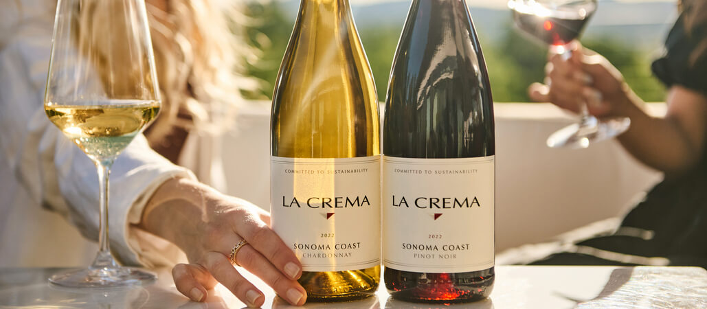 La Crema Sonoma Coast Pinot Noir and Chardonnay