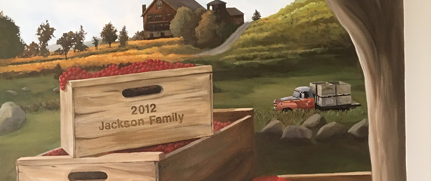 Saralee's Historical Estate Mural by Chris Henry, 2003, updated 2016