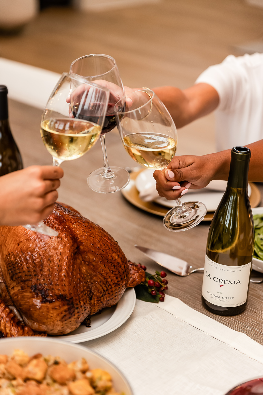 La Crema wine with Thanksgiving dinner