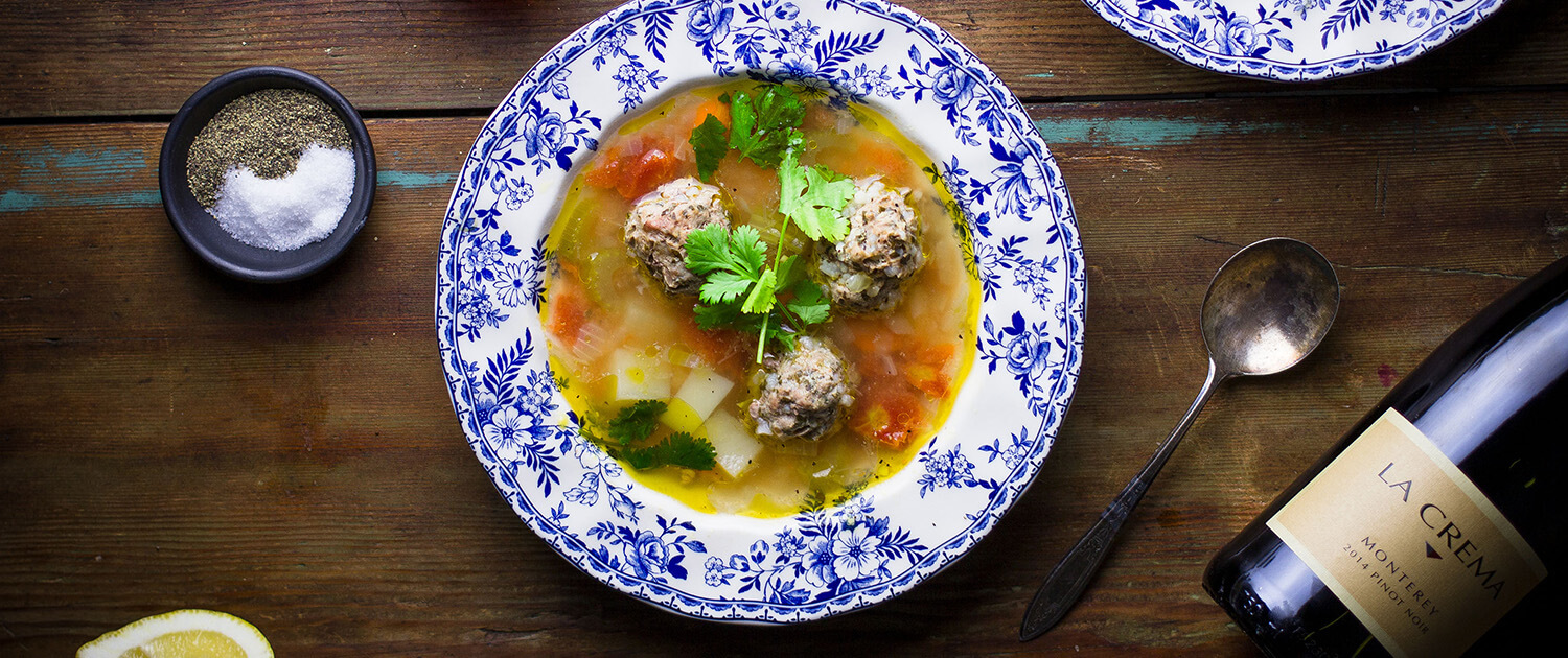 Homemade Albondigas Soup
