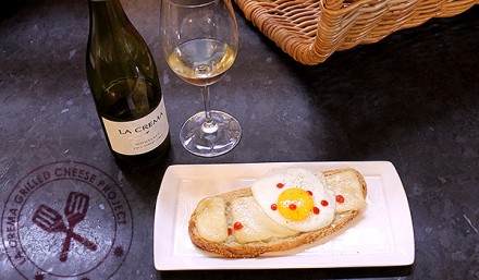 The La Crema Grilled Cheese Project: Open Faced Breakfast Brioche