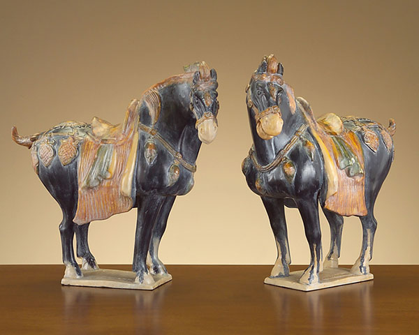 Ceramic horse figures
