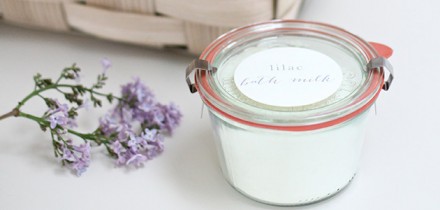 DIY Lilac Bath Milk