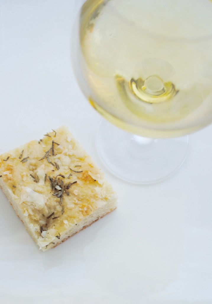 Remember to reward yourself with a glass of La Crema Pinot Gris as you try your first bite ...