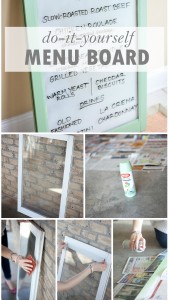 DIY Party Details: Window Menu Board
