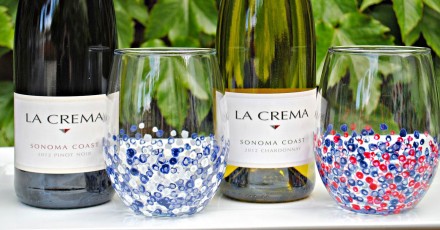 Summer Confetti Wine Glasses