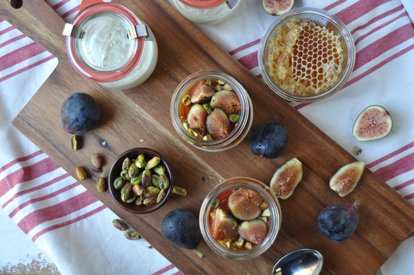 This recipe is easy and delicious and is perfect for a late summer party or dinner al fresco. Best part is, there is no need to turn on an oven for this recipe. The figs and the mascarpone cheese do all the work for you. Enjoy!