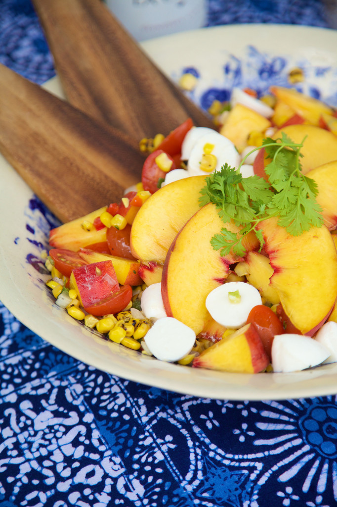 Top 14 Summer Recipes Roundup: Peach and Corn Salad