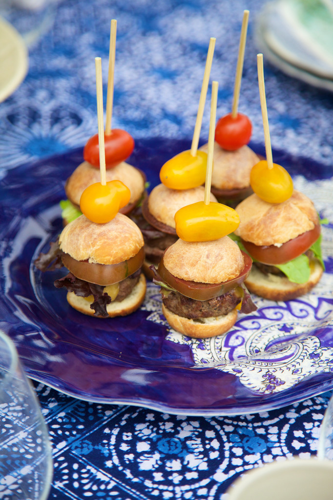 Informal, tasty and fun to dress up! These sliders are a hit for end-of-summer small bites and proof good things come in small packages.