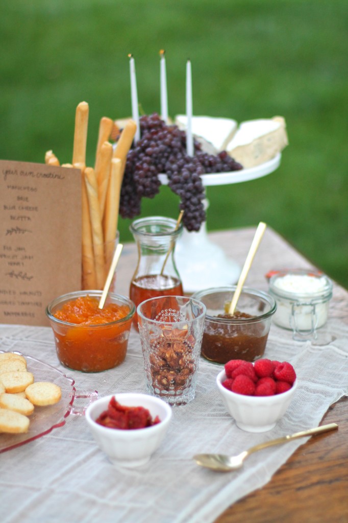 Create your own crostini bar for showers, celebrations & impromptu gatherings