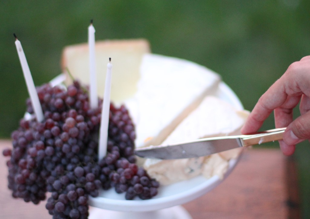 a beautiful cheese plate that doubles as a centerpiece