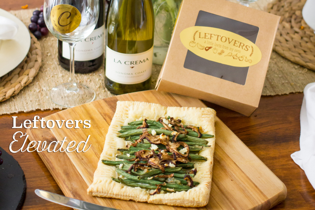 Elevate your leftovers with this green bean and mushroom tart and some fun free printables