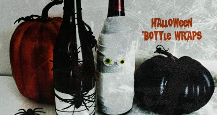 DIY Halloween Wine Bottle Centerpieces (Video)