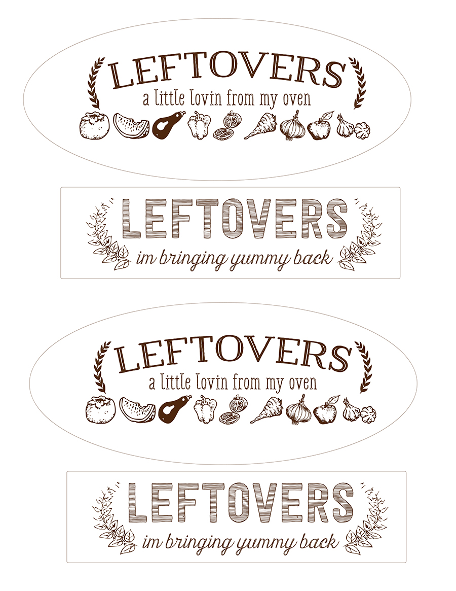 Leftover Printable Tags