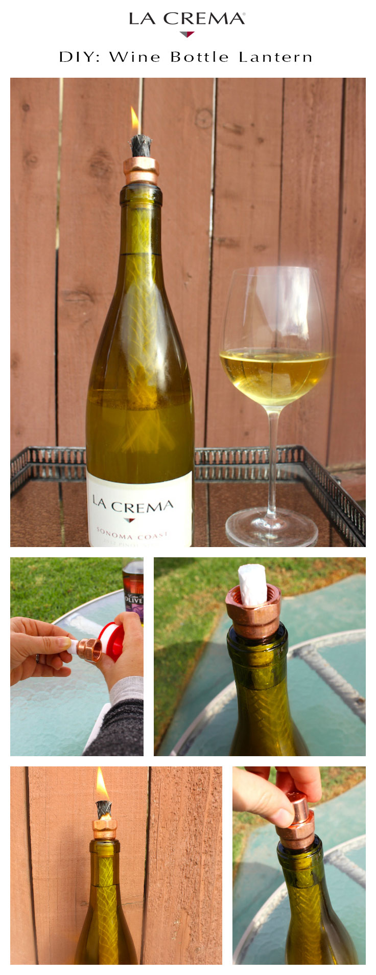 DIY Wine Lantern