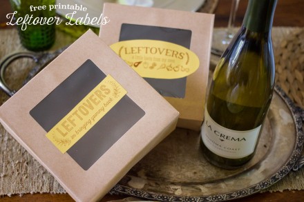 Thanksgiving Leftover Box Labels