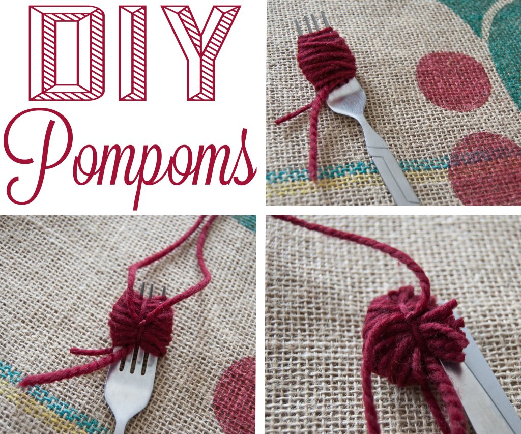 Feeling crafty? Create a couple of pompoms to spruce up those spirits. 