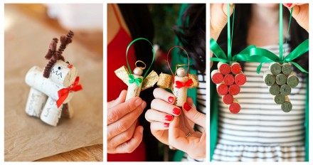 Triple DIY: Wine Cork Christmas Ornaments