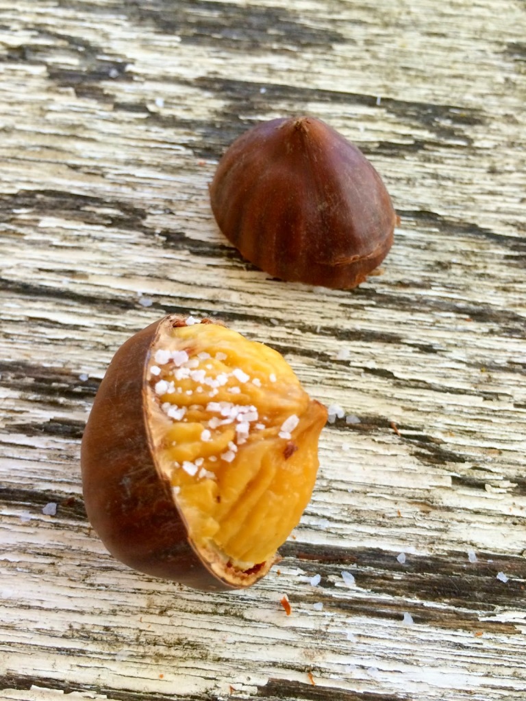 Chestnut with sea salt.