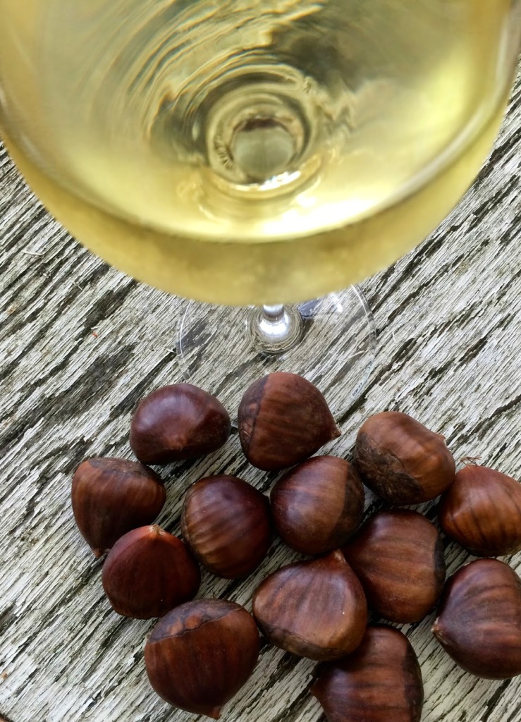 Roasted chestnuts and Chardonnay