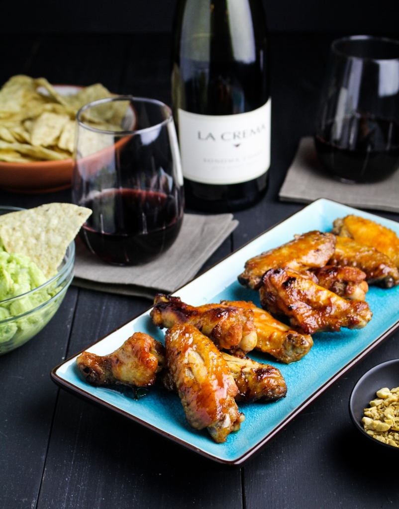 Korean Gochujang Wings #lacremastyle #FootballFood