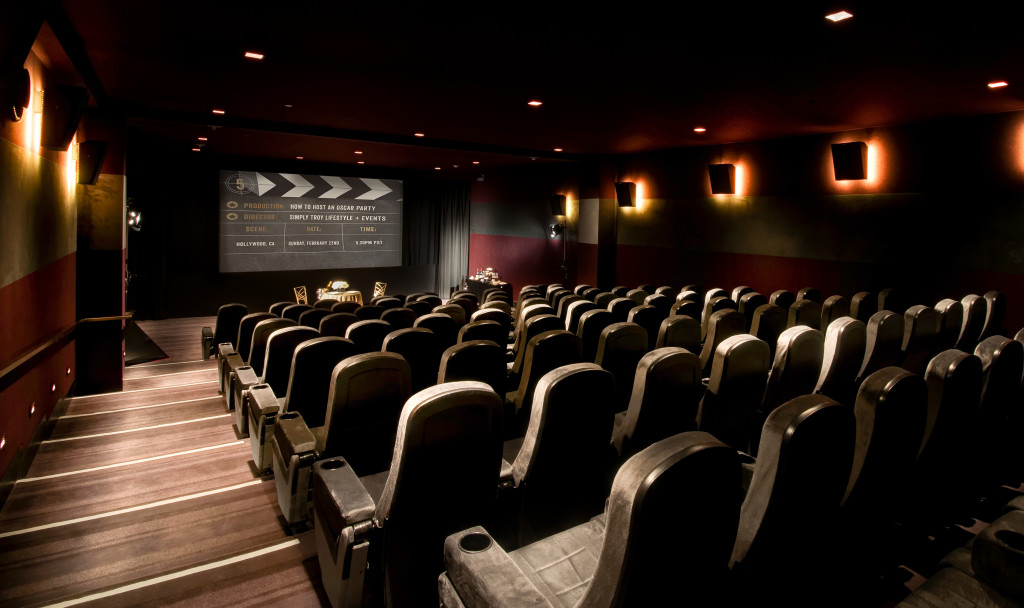 Noting beats a screening room as a locale for a movie awards party.
