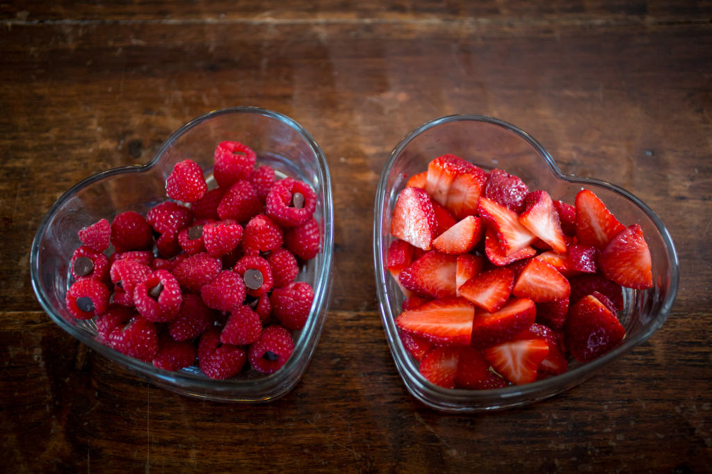 Love is: Fresh berries prepared with care