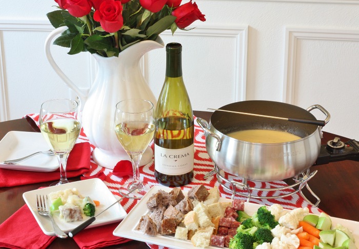 Valentines Cheese Fondue for Two