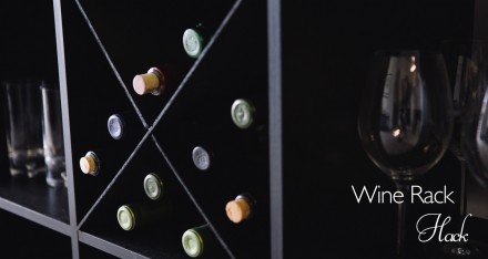 DIY Wine Rack: An X-Shelf IKEA Hack