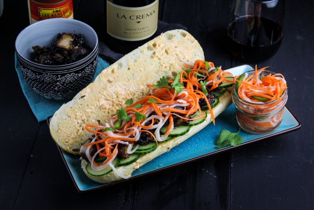 Pork Belly Banh Mi: One of our favorite Pork and Pinot pairings