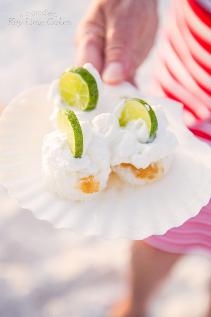 4 Ingredient key lime cakes- these semi homemade treats are so good!