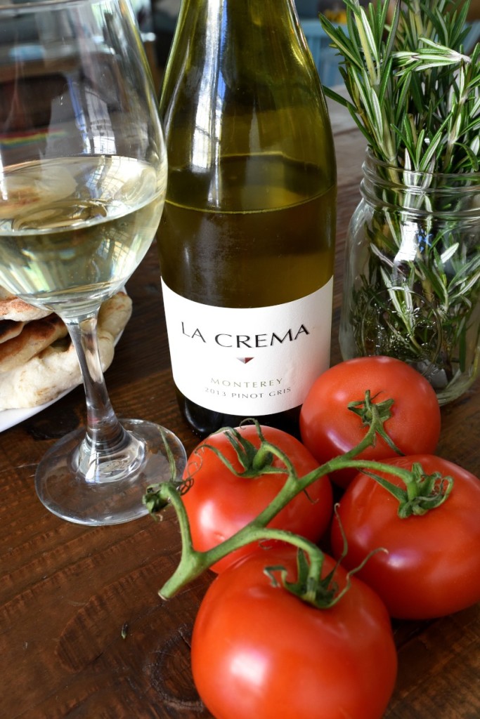 Tomatoes and wine and rosemary